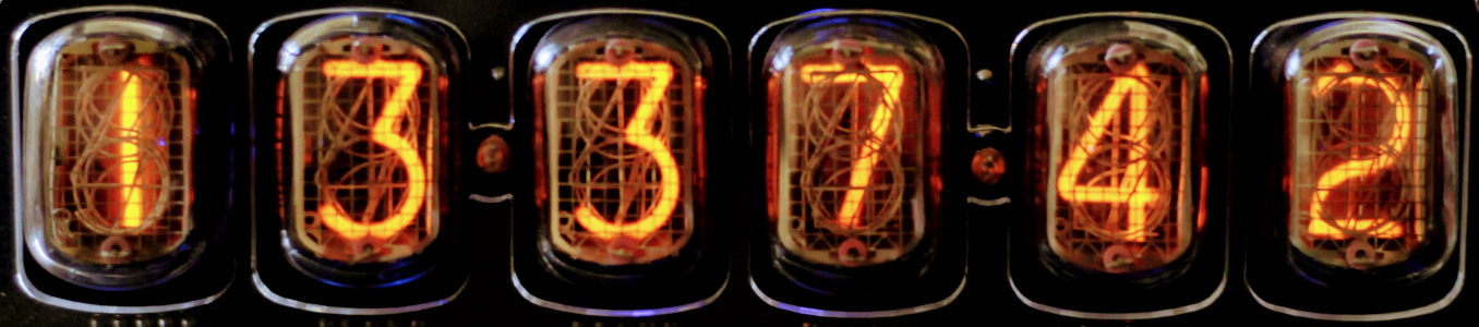 Clock with nixie tubes